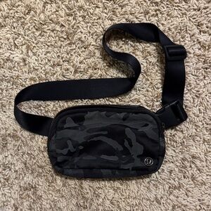 lululemon Black Camo Belt Bag